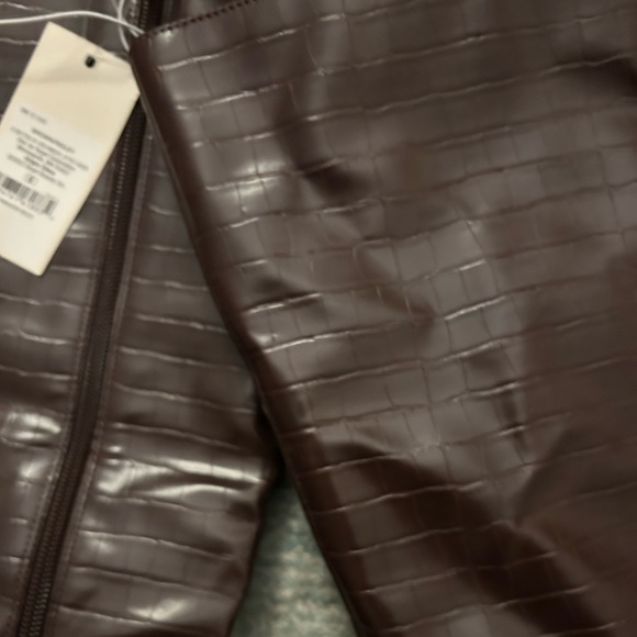 a new day Brown Croc Embossed Tall Ridley Boots - Picture 4 of 6